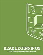 Bear Beginnings 2018 Parent and Family Schedule